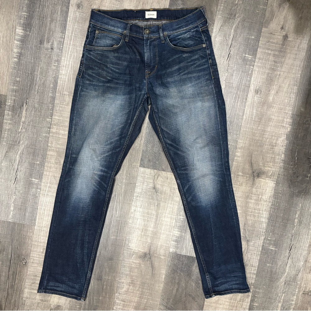 Hudson Byron 5-Pocket Straight Leg Jeans | Size 32 (Fits 33"), Dark Wash, VGUC